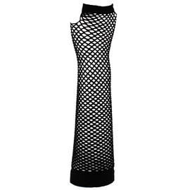 Zac's Alter Ego Extra Long Fishnet Fingerless Gloves Fancy Dress 80's