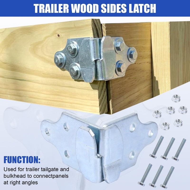 Trailer Wooden Sides Brackets Latch Rack Stake Body Gates Corner