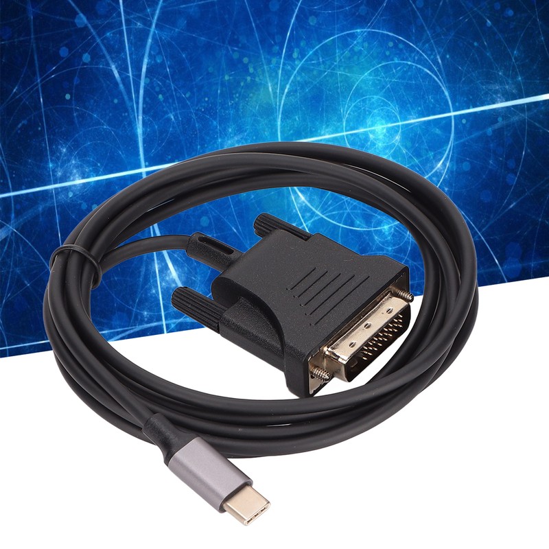 USB C 3.1 to DVI Cable 190cm/74.8in Clear Stable Type