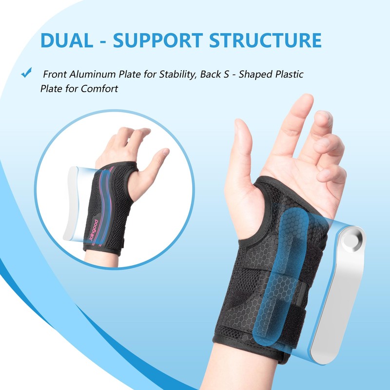 joingood Wrist Brace for Work, Adjustable Support Splint for Women