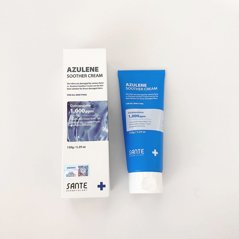 Sante Azulene Soother Cream 150g + Moisturizing / 상떼 아줄렌