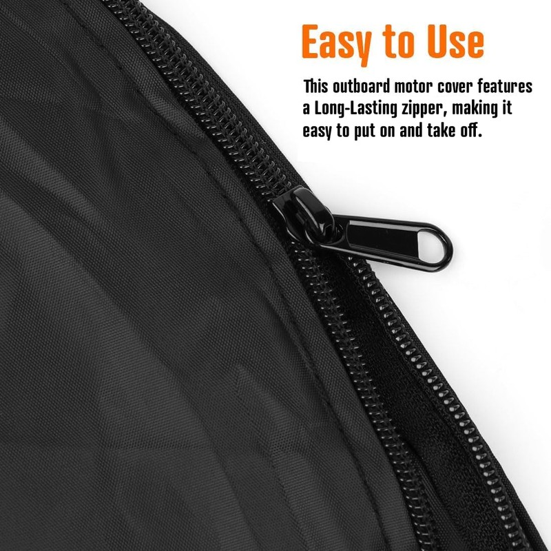 iCOVER Outboard Motor Covers, Trailerable Full Boat Engine Cover Waterproof