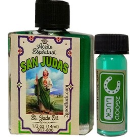 St. Jude, Spiritual Oil with 1 Dram Perfume Set for Magic and Rituals. Aceite Espiritual San Judas para Rituales Y Magia.