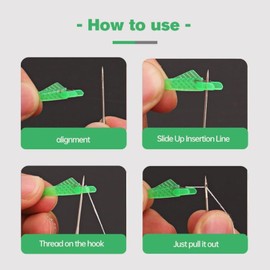 Fish Mouth Sewing Machine Needle Threader, 2024 Upgraded Automatic Needle Threader for Sewing Machine, Quick Sewing Machine Loop Sewing Machine Needle Threader Tool (10PCS)