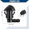 Hihaha Windshield Washer Nozzles for Honda Pilot 2009-2015 / Windshield
