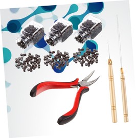 Mikinona Hair Extension Pliers Kit Ponytail Maker Micro Rings and Hair Extension Tool for Styling