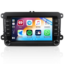 SIXTOP 2G+64G Android 13 Car Stereo for VW Polo Caddy Transporter T5 T6 Golf Tiguan Skoda Octavia Fabia Seat 7" HD Touch Screen Car Radio with Wireless CarPlay Android Auto GPS WIFI RDS FM Bluetooth