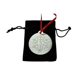 3rd Christmas Snowflake Metal Decortation - 3rd Anniversary Idea