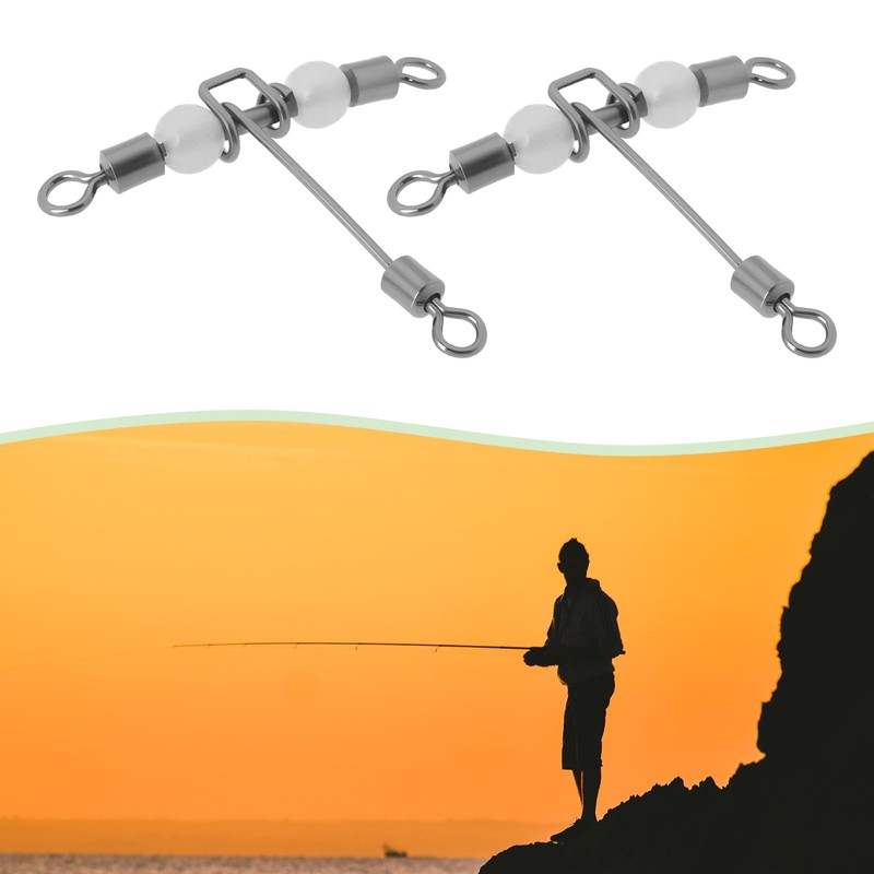Briny River 30pcs T-Type Glowing 3-Way Cross-Line Swivels 6 Specifications