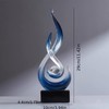 XGZY 15inch Flame Sculpture: Resin Flame Shaped Art Decoration, Suitable