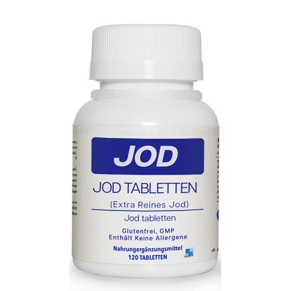 JOD TABLETTEN | 120 Hochdosierte Und Leicht Schluckbare Reine Jodtabletten