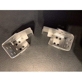 CUSTOM PLUS PAIR OF VENETIAN BLIND BOX BRACKETS 25MM X 25MM HEADRAIL