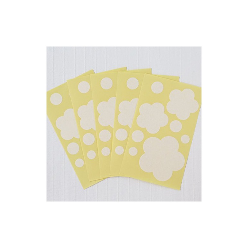 ONAO Washi Repair Stickers, Umewhite, 3.7 x 6.3 inches (9.5
