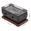 Pwshymi Japanese BBQ Grill, Portable Food Charcoal Stove BBQ Plate
