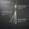 RuiJiaXiang Fishing Hooks Sabiki Feather Rigs with Luminous Beads 5