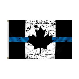 3'x5' Canadian Flag Blue Combination Gift Banner Yard Canada With Brass Thin Flag Flag Decoration House Line Flags_ Banners & Accessories Thanksgiving Banners for Front Door
