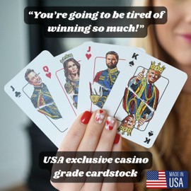 American Royalty Made in USA Trump Playing Cards - Casino Grade Cardstock with Linen Finish - Poker Size