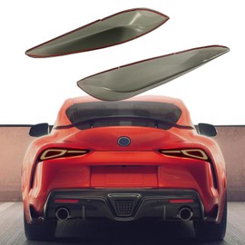 Smoked Tail Light Cover Guards Fit for Toyota Supra GR A90 A91 MK5 2019-2024，Rear Taillight Decorative Protection Trim