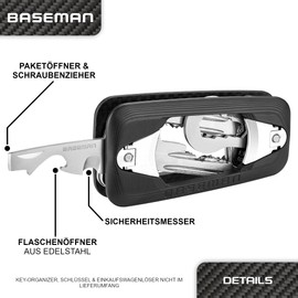 BASEMAN® Key Organiser - The Innovative Key Organiser Organizes Keys with Style and Brings Peace to Your Bag - Key Case Key Holder, Multitool