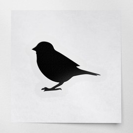 Transparent Decal Stickers Of Sparrow Silhouette (Black) Premium Waterproof Vinyl Decal Stickers For Laptop Phone Accessory Helmet Car Window Mug Tuber Cup Door Wall Decorati USCstic813160BLW19052522