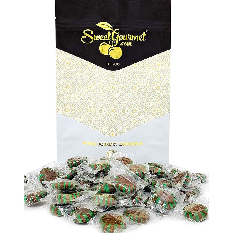 SweetGourmet Chocolate Mint Starlight | Clear Wrap Bulk Hard Candy