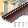 2PCS 40inch Brown Door Rain Drip Guard for Windows Drip