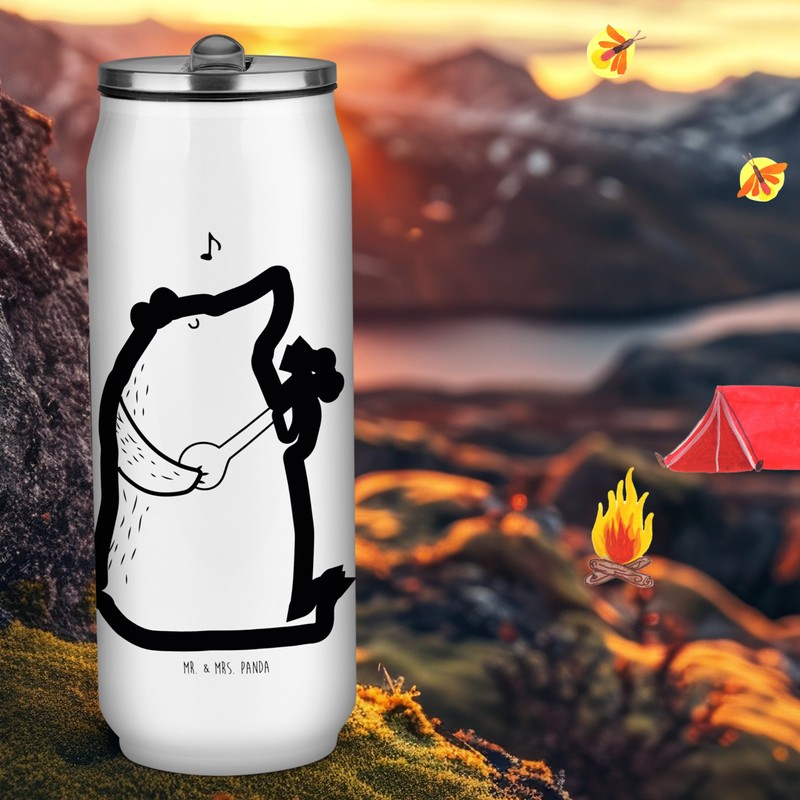 Mr. & Mrs. Panda Drinks Cans Drinking Bottle Bear Song