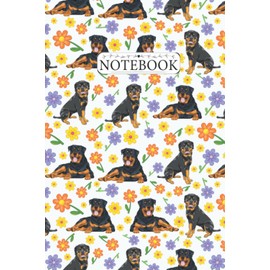Rottweiler Notebook: Rottweiler Lovers Blank Lined Journal Notebook for Women, Girls, and Kids