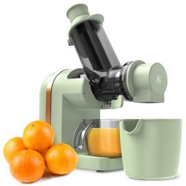 Greater Goods Cold Press Juicer, Powerful Slow Masticating Juice Extractor with Quiet Motor for Fruits and Vegetables, High Juice Yield, Easy to Clean, Sage Green