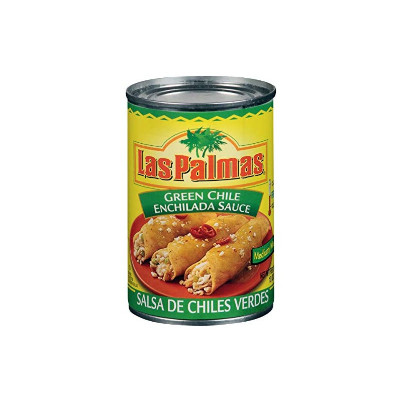 Las Palmas Green Chile Enchilada Sauce, Medium, 10 Ounce (Pack