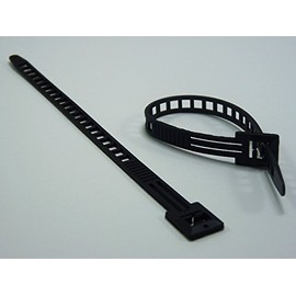 Techno Veins, Cable Ties, TSTA205PK-B0-20, 8 inches (20.5 cm), Pack of 20, Black