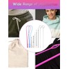 Drawstring Threader Set,9Pcs Drawstring Threader Tool Flexible Drawstring Threaders,Stainless Steel