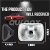 QULOOX 4pcs Fit Pontiac Firebird Trans AM 1977-1981 4x6" LED