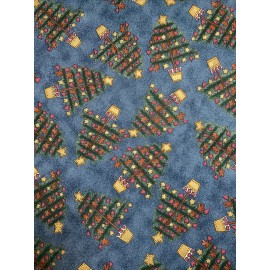 Hi-fashion Christmas Trees Alma Lynn 1996 Cotton Fabric 1/2 Yard (18 By 44”) New