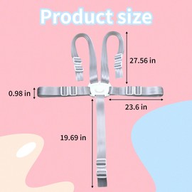Correas universales de repuesto para arnés de 5 puntos, cinturón de seguridad ajustable y lavable, compatible con sillas altas y cochecitos, asientos seguros para bebés y niños pequeños