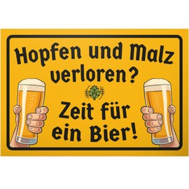 DankeDir! Hops Malt Lost Sign Plastic 30 x 20 cm Alcohol Party Photo Booth Requiste Gift JGA Gift Birthday Gift Funny Saying Birthday Decoration Party Decoration