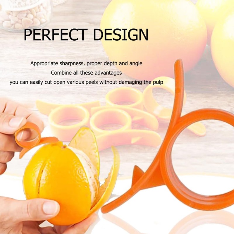 3Pcs Orange Peeler Tools Citrus Peel Cutter Plastic Easy Fruit