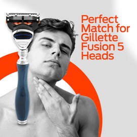 Haryali London Ergonomic 5 Edge Razor for Men, Luxury Women's Razor, Body Face Razor, Blue