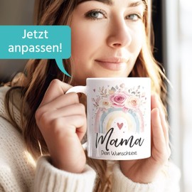 SpecialMe® Geschenk-Tasse für Mama mit Wunschtext personalisiert Geschenkidee Muttertagsgeschenk Weiss standard