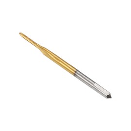 CoCud Thread Milling Tap Metric M1.4 x 0.3 Thread Titanium Coated Machine 3 Straight Flutes Threading Tool for Drilling Machine Tapping 1 Pcs