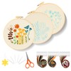 RAINFLOW Embroidery Kits for Adults - 3 Sets Learn to