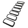 XBEEK Glossy Black Front Grille Clip-in Grill Insert Rings for