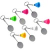 Operitacx Badminton Keychain Set Key Ring Decorations Shuttlecocks for Backpack