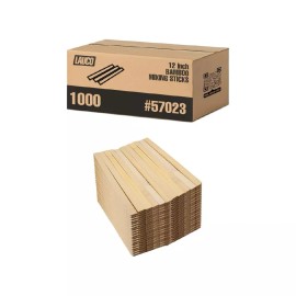 LAUCO 12" Inch Eco-Friendly Grade Bamboo Paint Sticks - Stirrers/Paddl - 1000