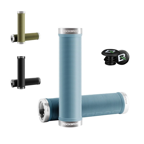 ROCKBROS Bike Handlebar Grips Non-Slip Double Lock Bicycle Grips 2.22mm