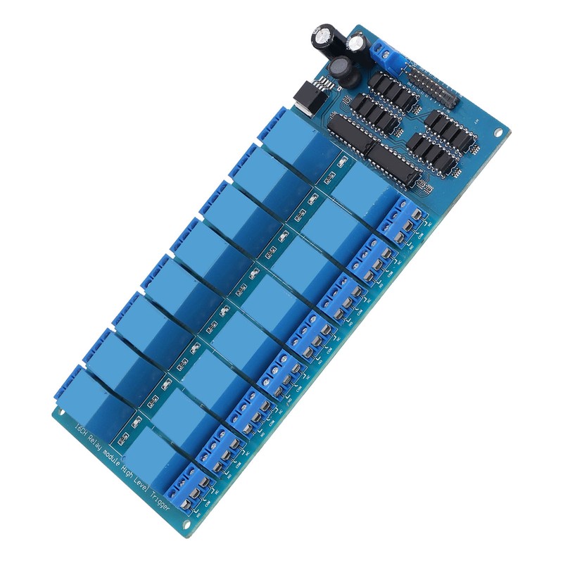 Relay Module 16 Channel with Optocoupler Protection Power Supply High
