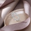 EVER FAITH Dainty Love Heart Rings for Mother's Day/Valentines Day/Christmas,