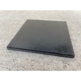 Sandbaggy Square Steel Plate - A36 Hot Rolled Steel Sheet - Smooth, Burr-Free, Minimal Mill Scale - Black Oxide/Oiled Finish (5, 4”x 4”x 3/16”)