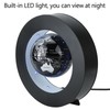 Electronic Magnetic Levitation Floating Globe with LED Light Home Display(Silver