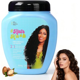 Crema para Peinar Cabello Rizado, 1000g, Mascarilla Capilar, Cuidado dos en Uno Para Reparar el Cabello, Reducir el Frizz y Nutrir Profundamente, Mascarilla, Apto para Todo Tipo de Cabello